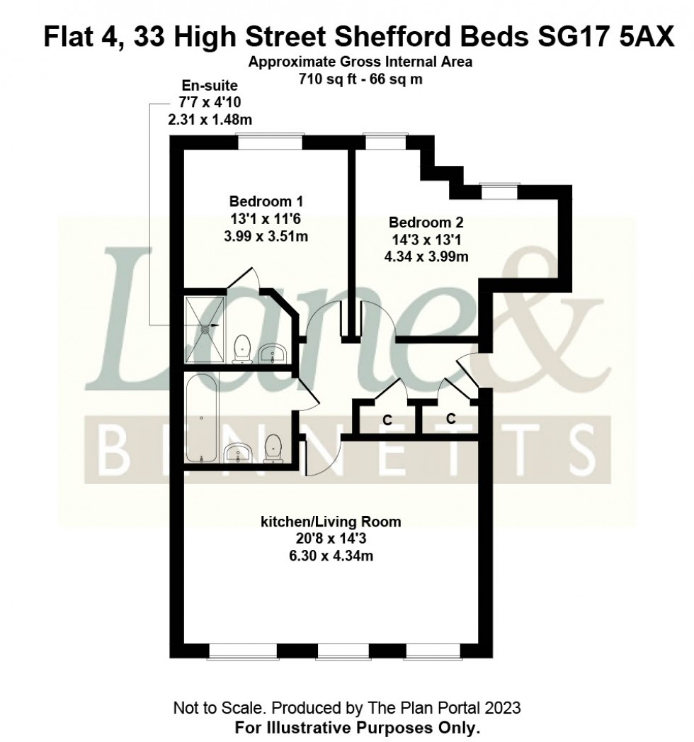 Floorplan for High Street, Shefford, Bedfordshire