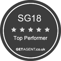 GetAgent badge - top performer in SG18