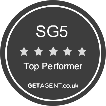 GetAgent badge - top performer in SG5