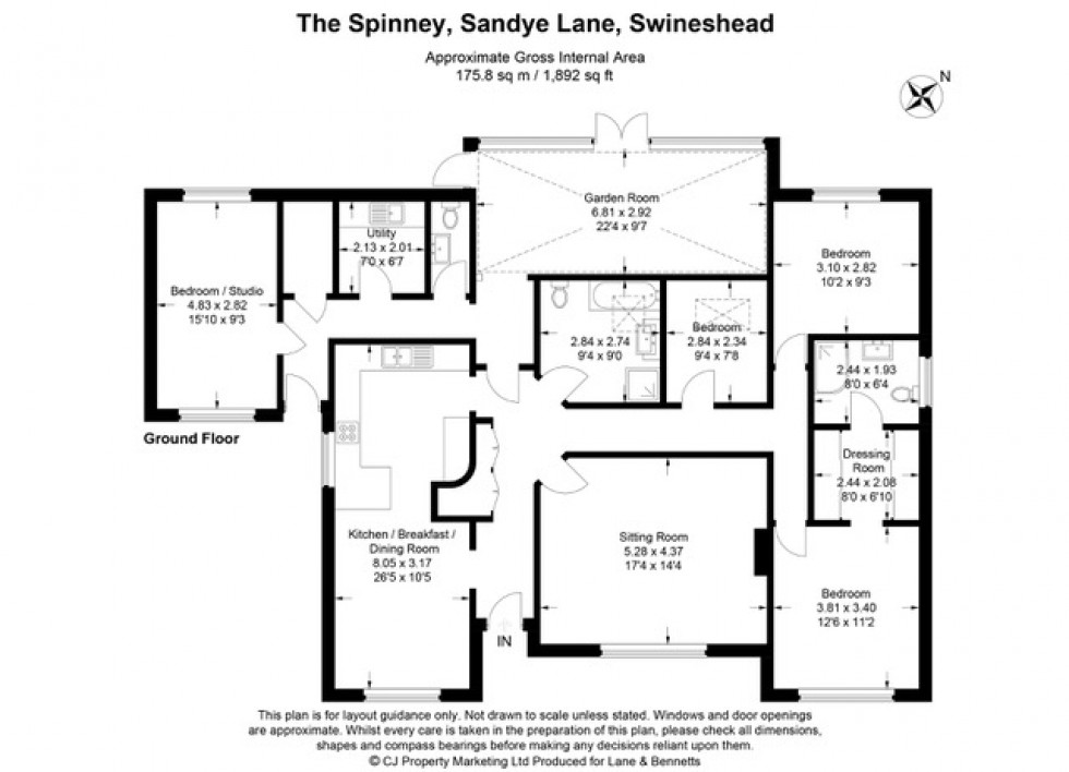 Floorplan for Swineshead, Bedford