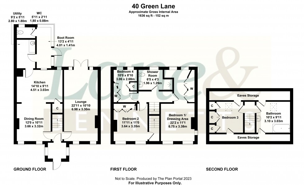 Floorplan for Green Lane, Letchworth Garden City, Hertfordshire