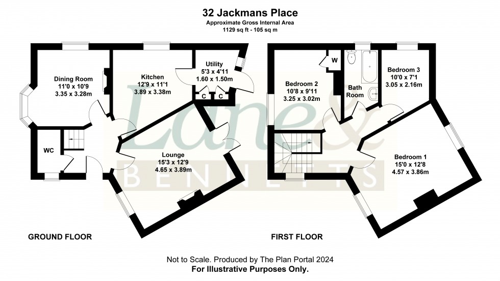Floorplan for Jackmans Place, Letchworth Garden City, Hertfordshire